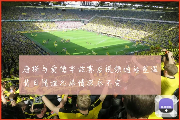 唐斯与爱德华兹赛后视频通话重温昔日情谊兄弟情深永不变